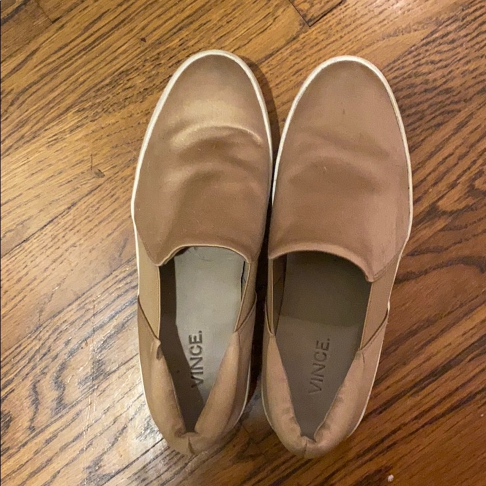 Vince Satin Slip on Sneakers